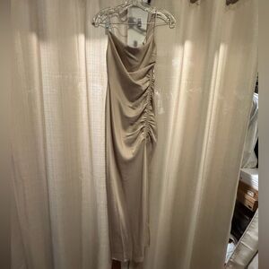 Bhldn Tan spaghetti strap cinch dress - new with tags